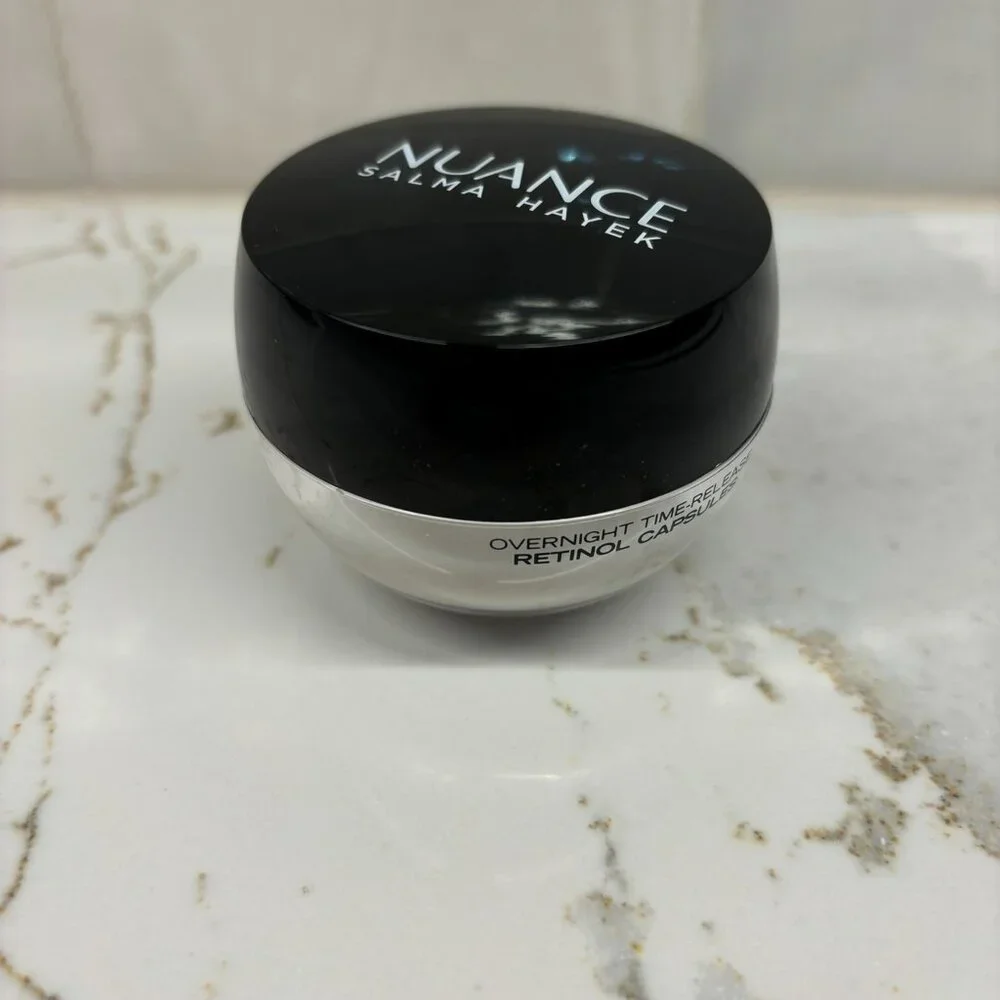 Nuance Salma Hayek Overnight Time-Release Retinol Capsules 28-Count NEW IN JAR